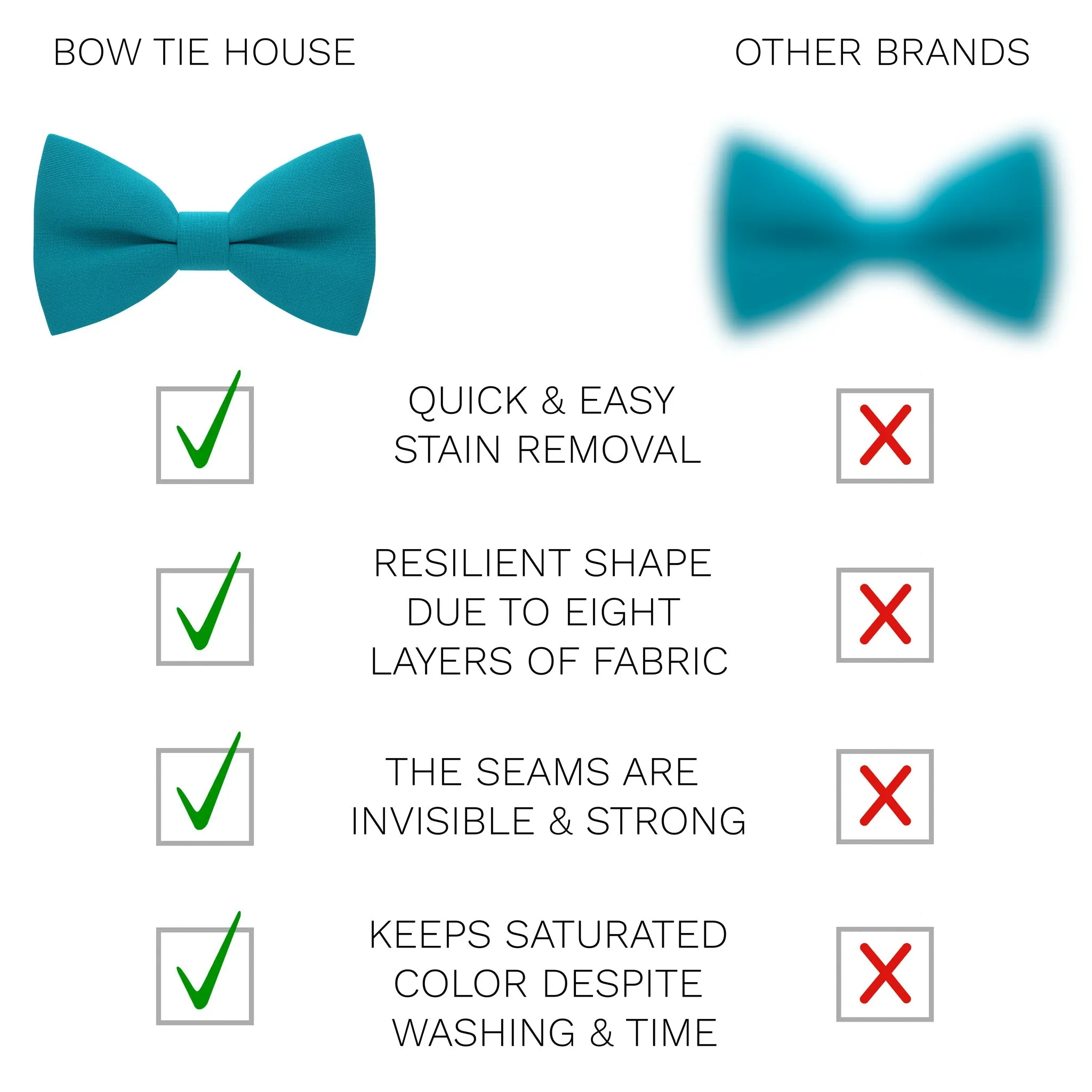 Avalon Teal Bow Tie