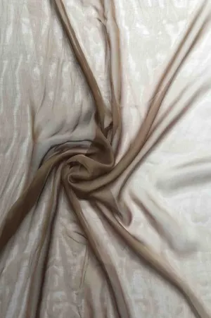 Brown Sugar/Mocha Mousse Ombre Silk Chiffon 2D-1017 Fabric