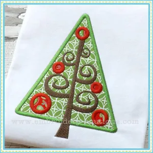 Christmas Tree Branches Applique