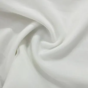 Classic White Solid Viscose Organza Fabric