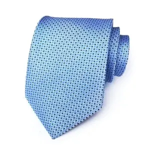 Classy Men Formal Blue Dotted Silk Necktie