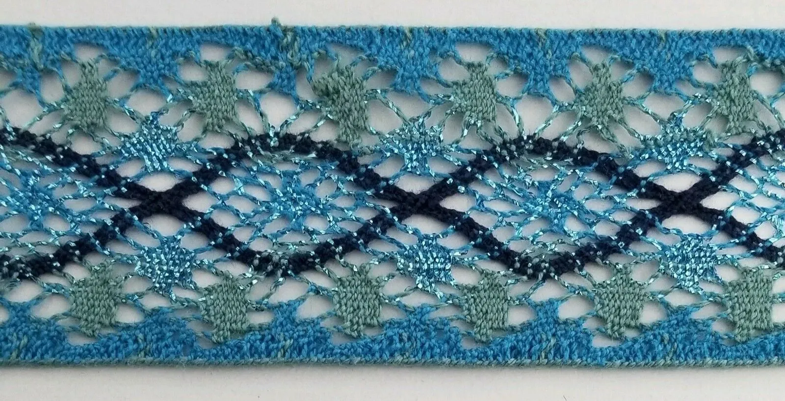 Cluny Lace Trimming with Sparkle - 8 continuous Yards - Color Options Available!