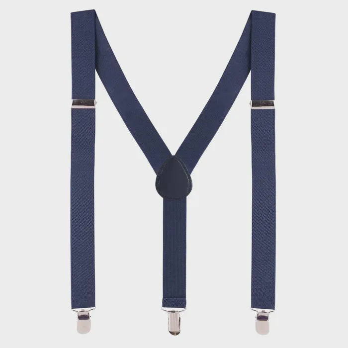 Designer Kidz - Bradley Boys Suspenders - Navy