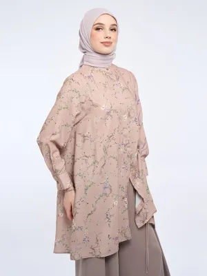 ELENI DRAWSTRING TUNIC MAUVE