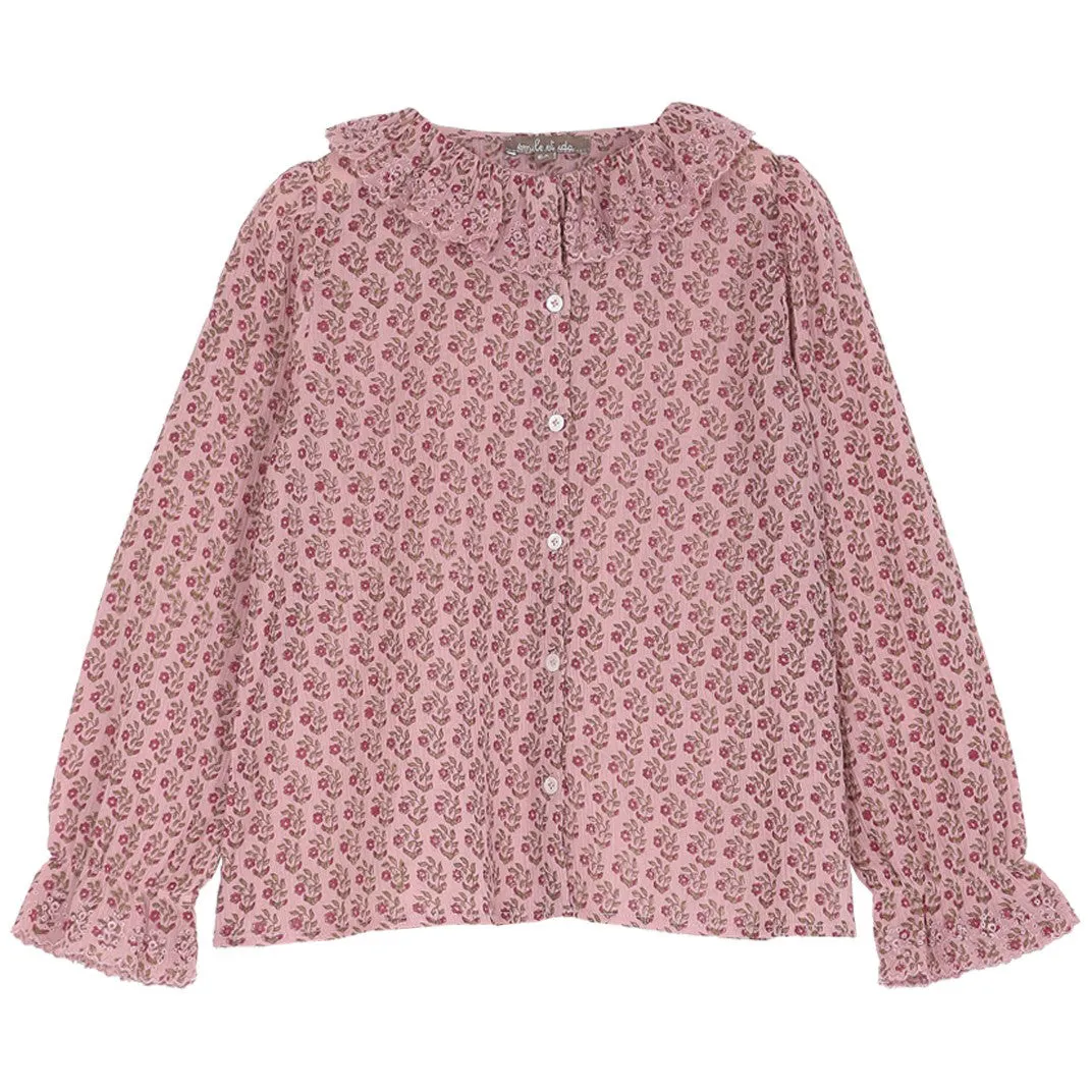 Emile et Ida Blouse Paquerette Rose