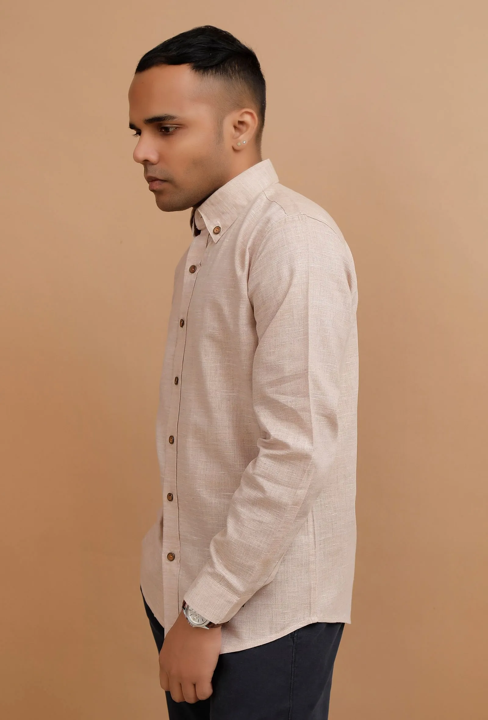 Fawn Cotton Casual Shirt