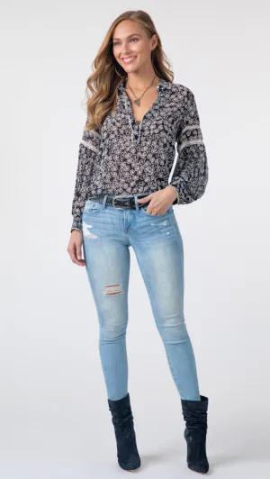 Floral Transparencies Blouse