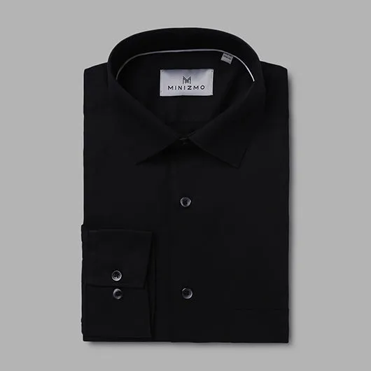 Frozen Black Cotton Shirt