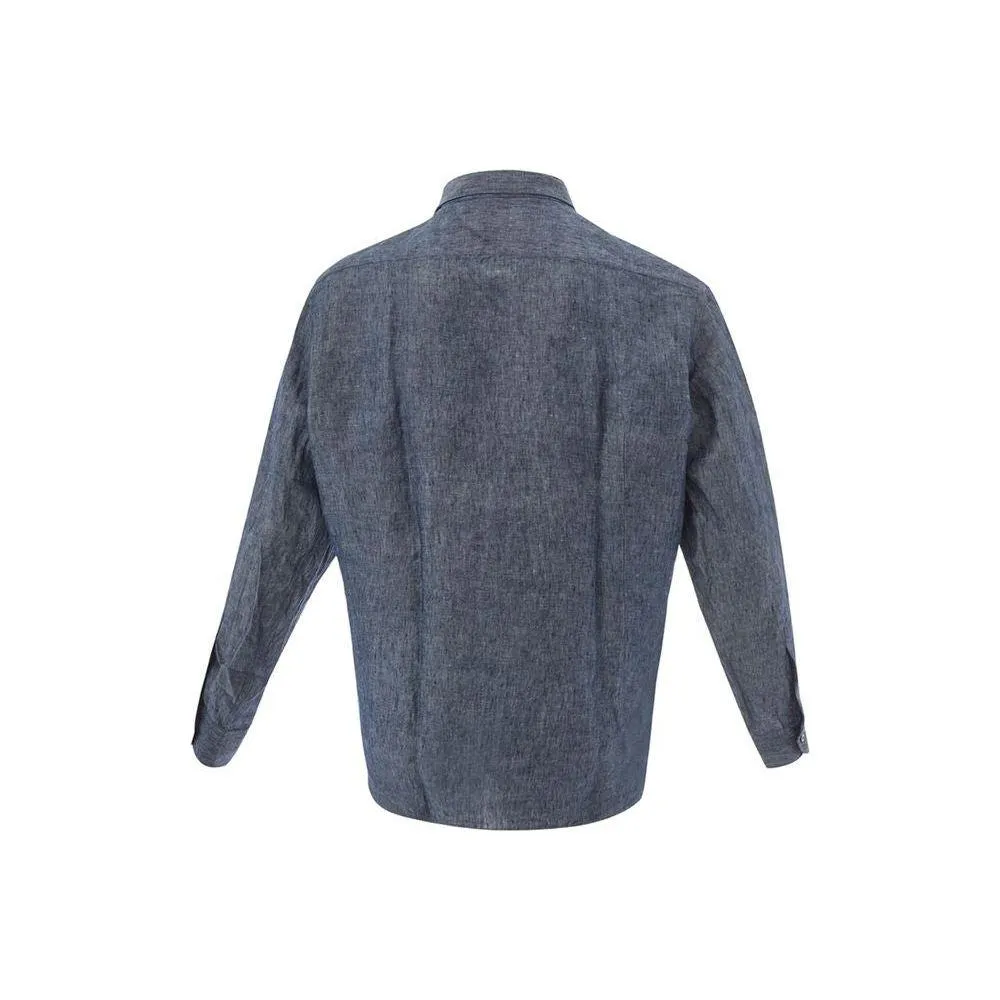 Lardini Elegant Flax Blue Shirt for Men