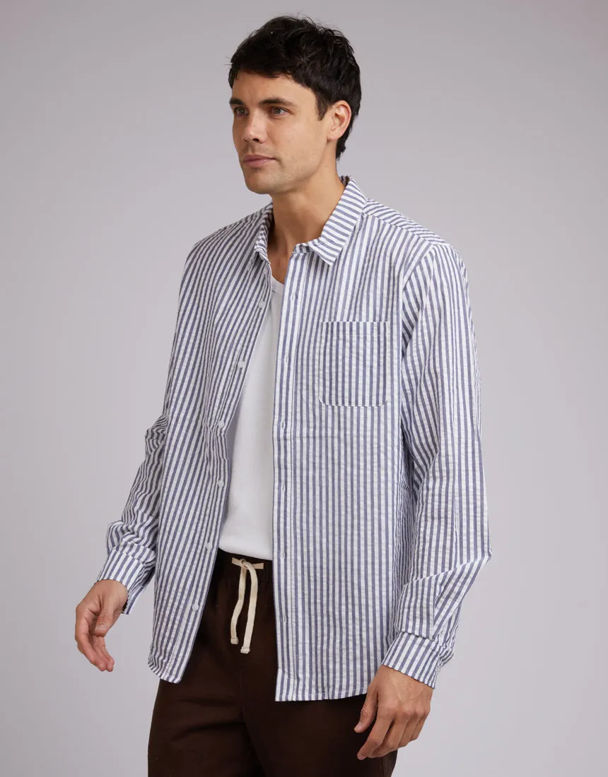 Long Sleeve Shirt White Stripe