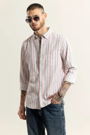 Metro Stripe Pink Seersucker Shirt