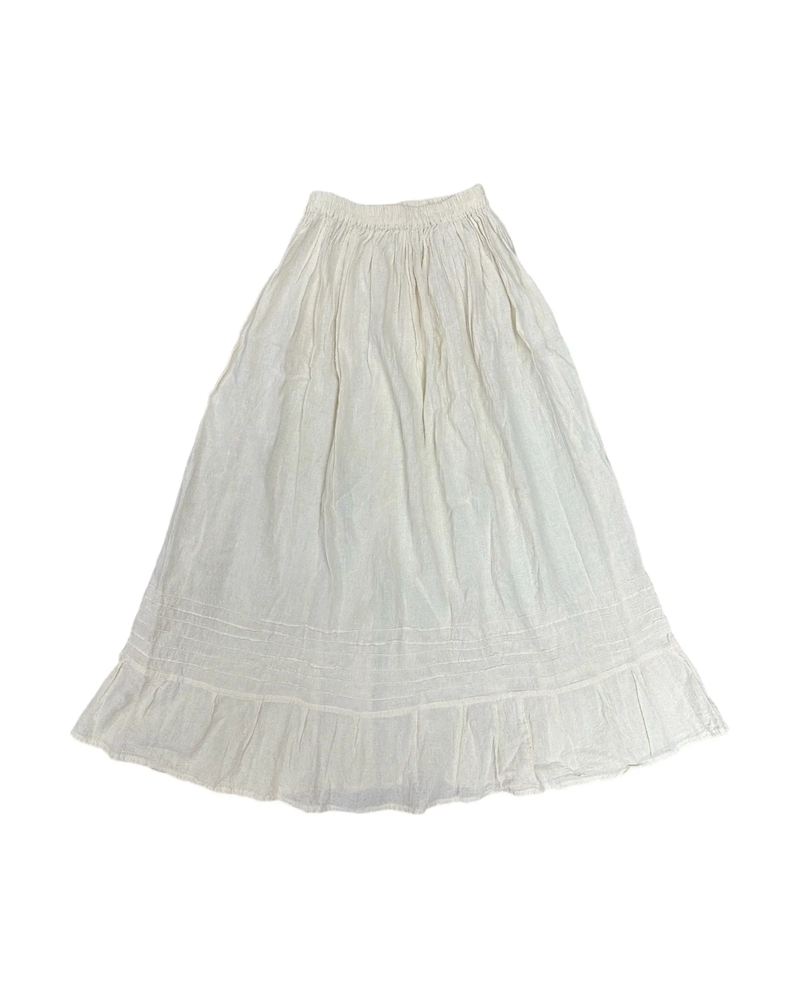 Mexican Long Skirt Cream