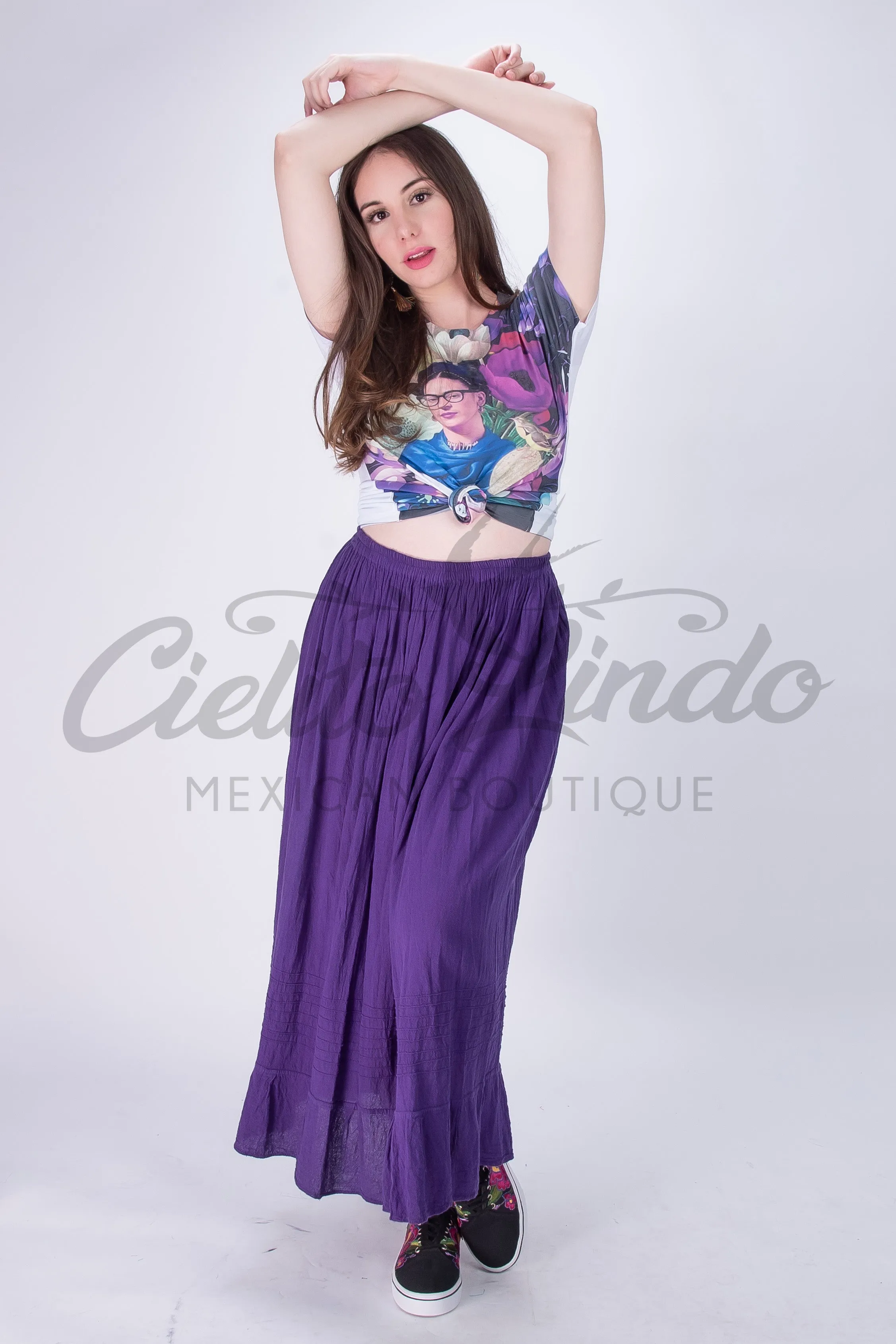 Mexican Long Skirt Gold