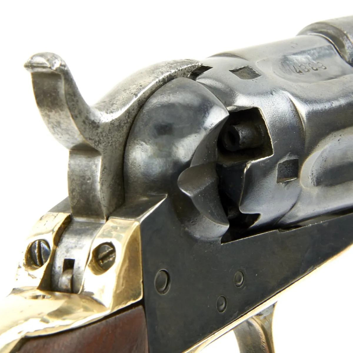 Original Civil War Era Colt M-1862 Police Pocket Percussion Fluted-cylinder Revolver made in 1861 - Serial 8387