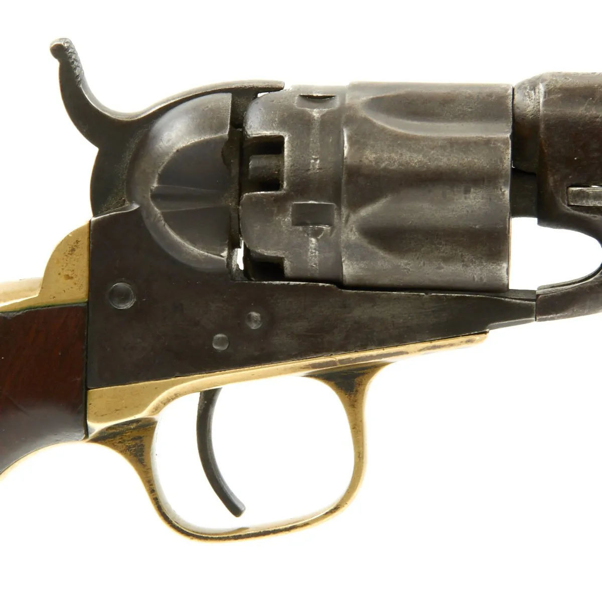 Original Civil War Era Colt M-1862 Police Pocket Percussion Fluted-cylinder Revolver made in 1863 - Serial 19345