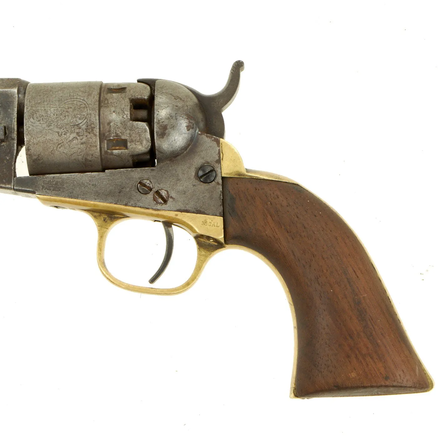 Original Rare U.S. Civil War Colt M-1862 Pocket Navy .36cal Percussion Revolver with 6 1/2" Barrel made in 1863 - Serial 9498