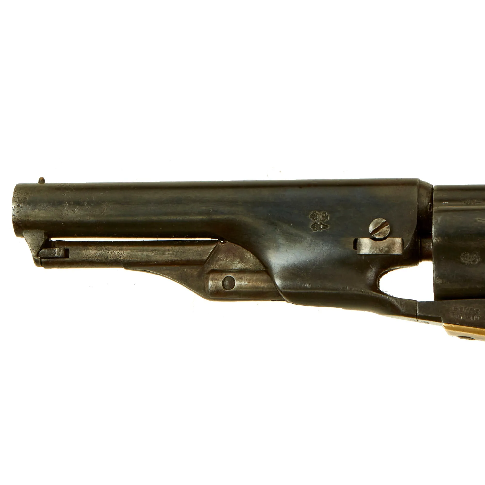 Original U.S. Cased British Proofed Colt M-1862 Police Pocket .36cal Percussion Revolver with 4 1/2" Barrel made in 1866 - Serial 33828