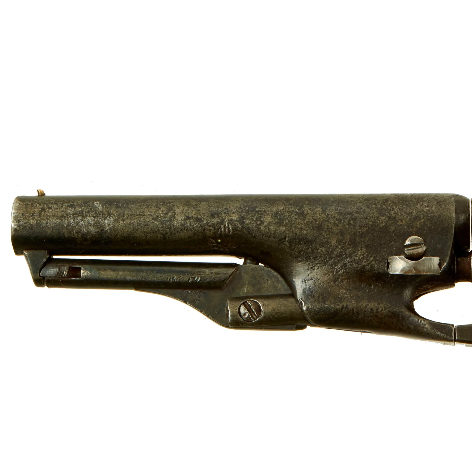 Original U.S. Civil War Era Colt M-1862 Police Pocket .36cal Percussion Revolver with 4 1/2" Barrel made in 1863 - Serial 16297