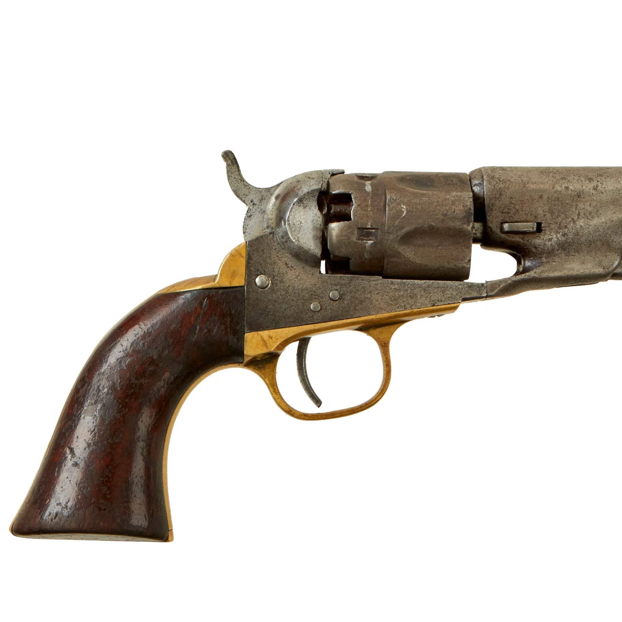 Original U.S. Civil War Era Colt M-1862 Police Pocket .36cal Percussion Revolver with 4 ½" Barrel made in 1867 - Serial 35212