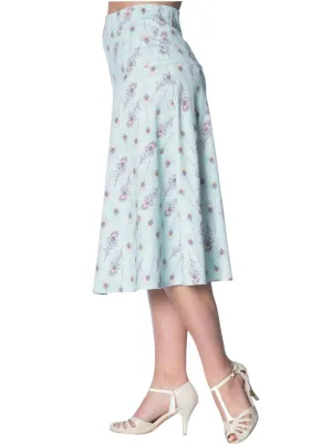 PEACOCK A-LINE SKIRT