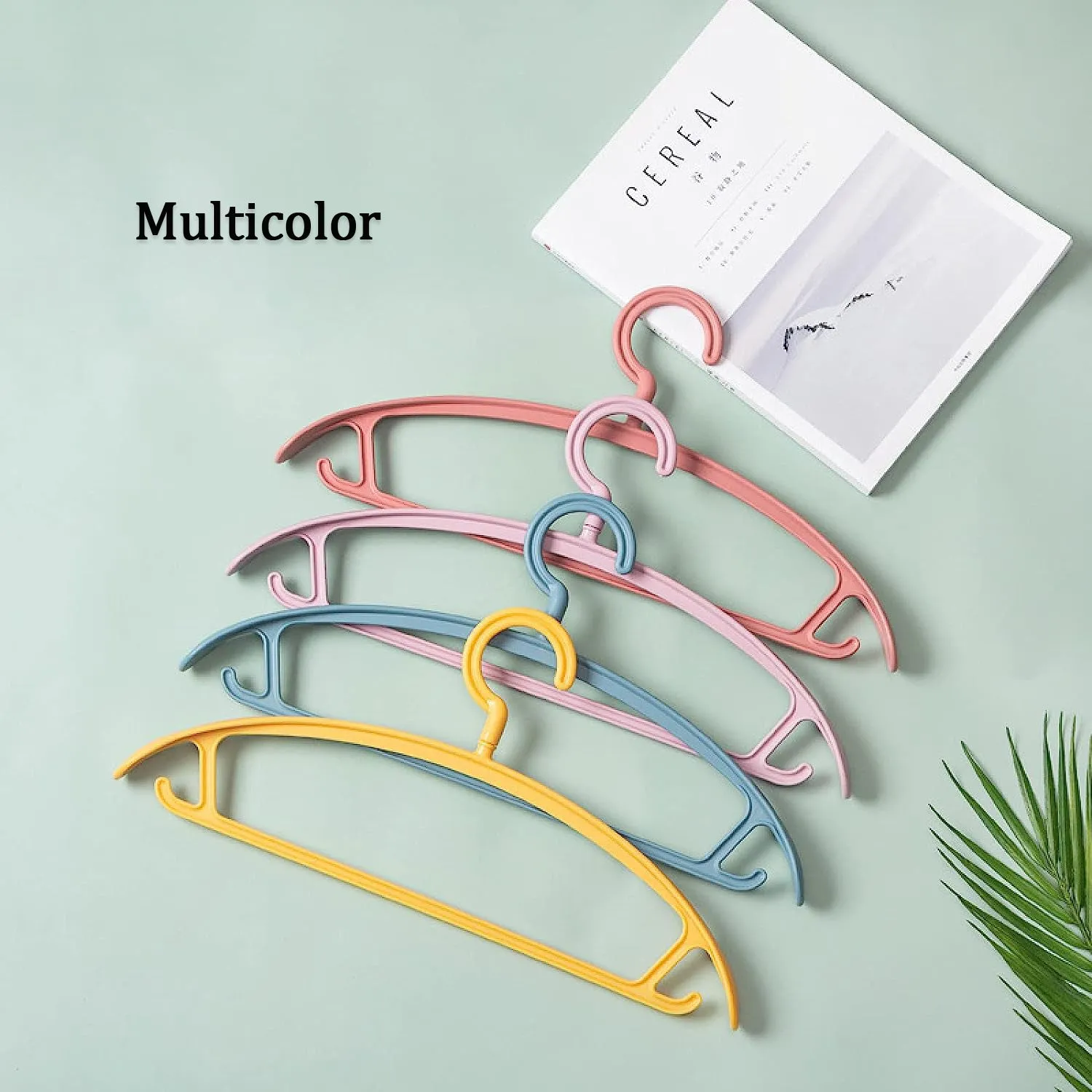 Plastic Hangers, Clothes Hangers - Lightweight Space Saving Hangers - Standard Hangers for Clothes - Durable, Slim & Sleek Hangers (10pc)