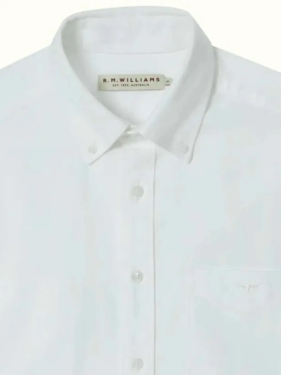 RM WILLIAMS Collins Oxford Button Down Shirt - Men's - White