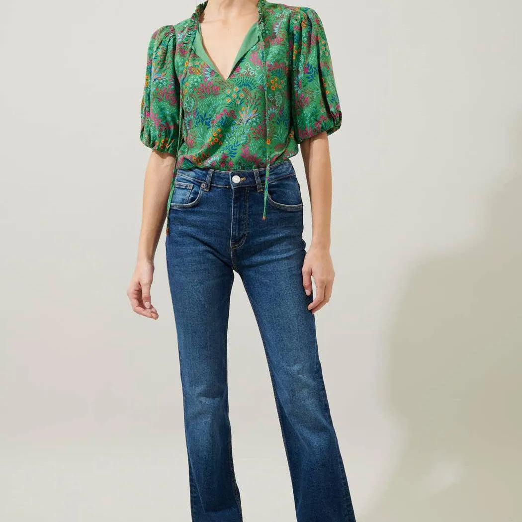 Ruya Floral Puff Sleeve Blouse