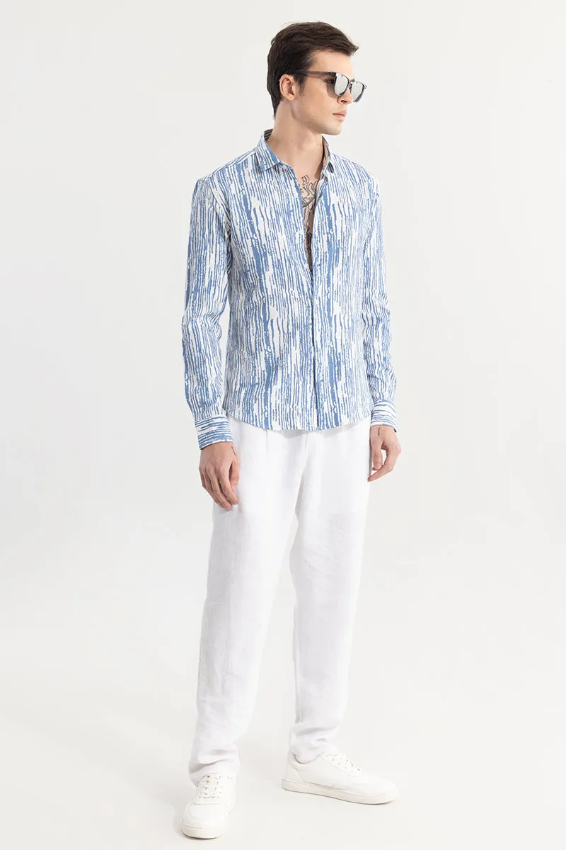 Strippy Lines Blue Shirt