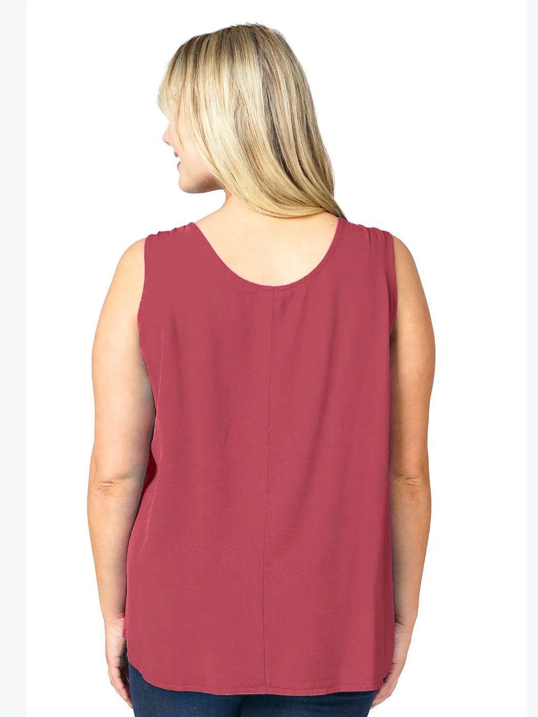 Tianello Plus Sized TENCEL™ "Long" Tank