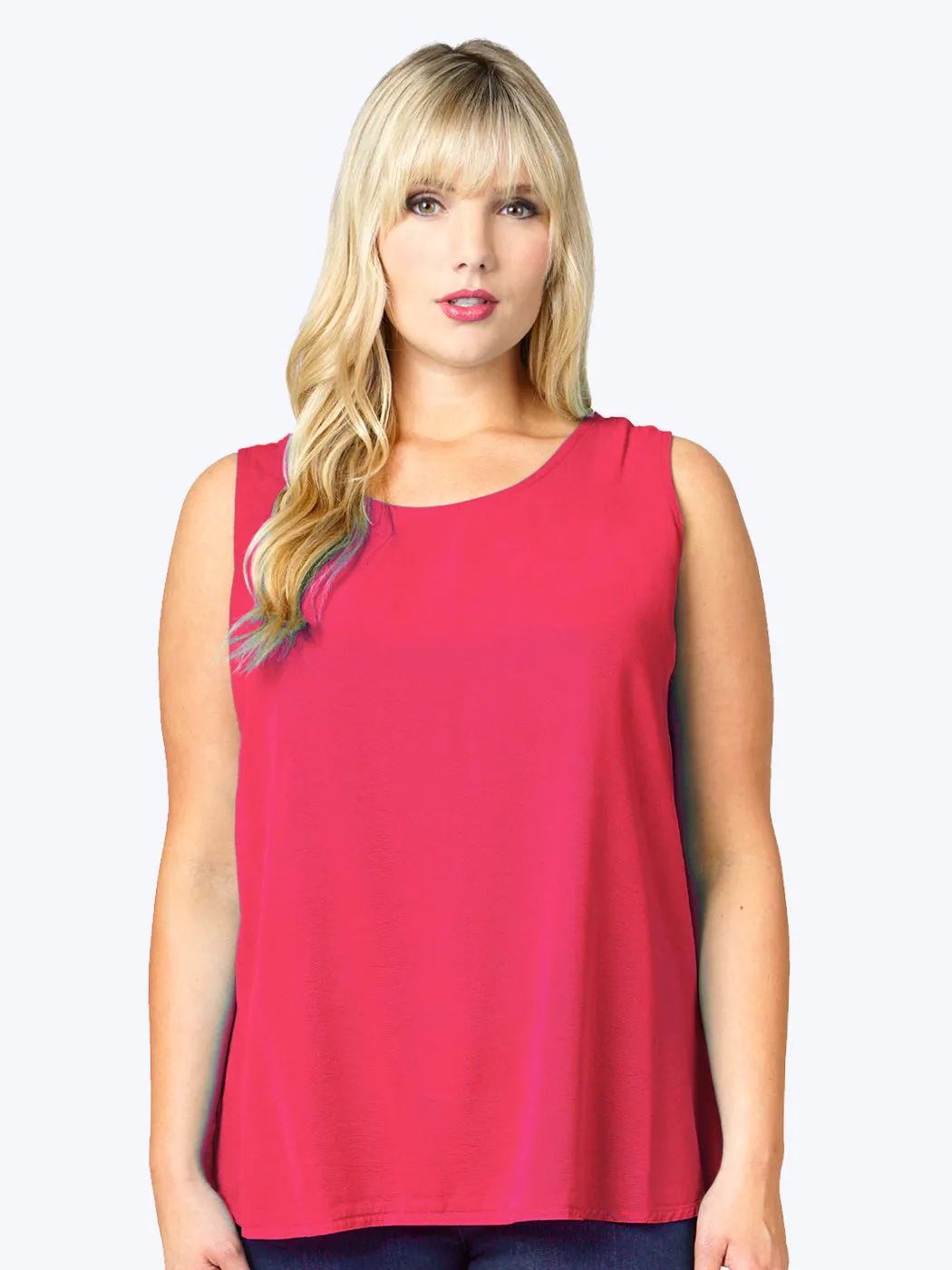 Tianello Plus Sized TENCEL™ "Long" Tank