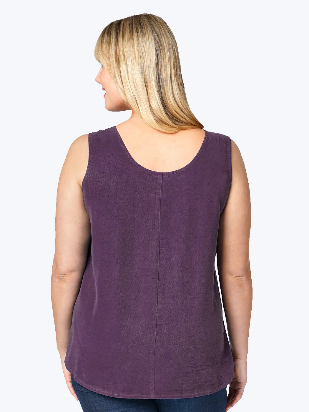 Tianello Plus Sized TENCEL™ "Long" Tank