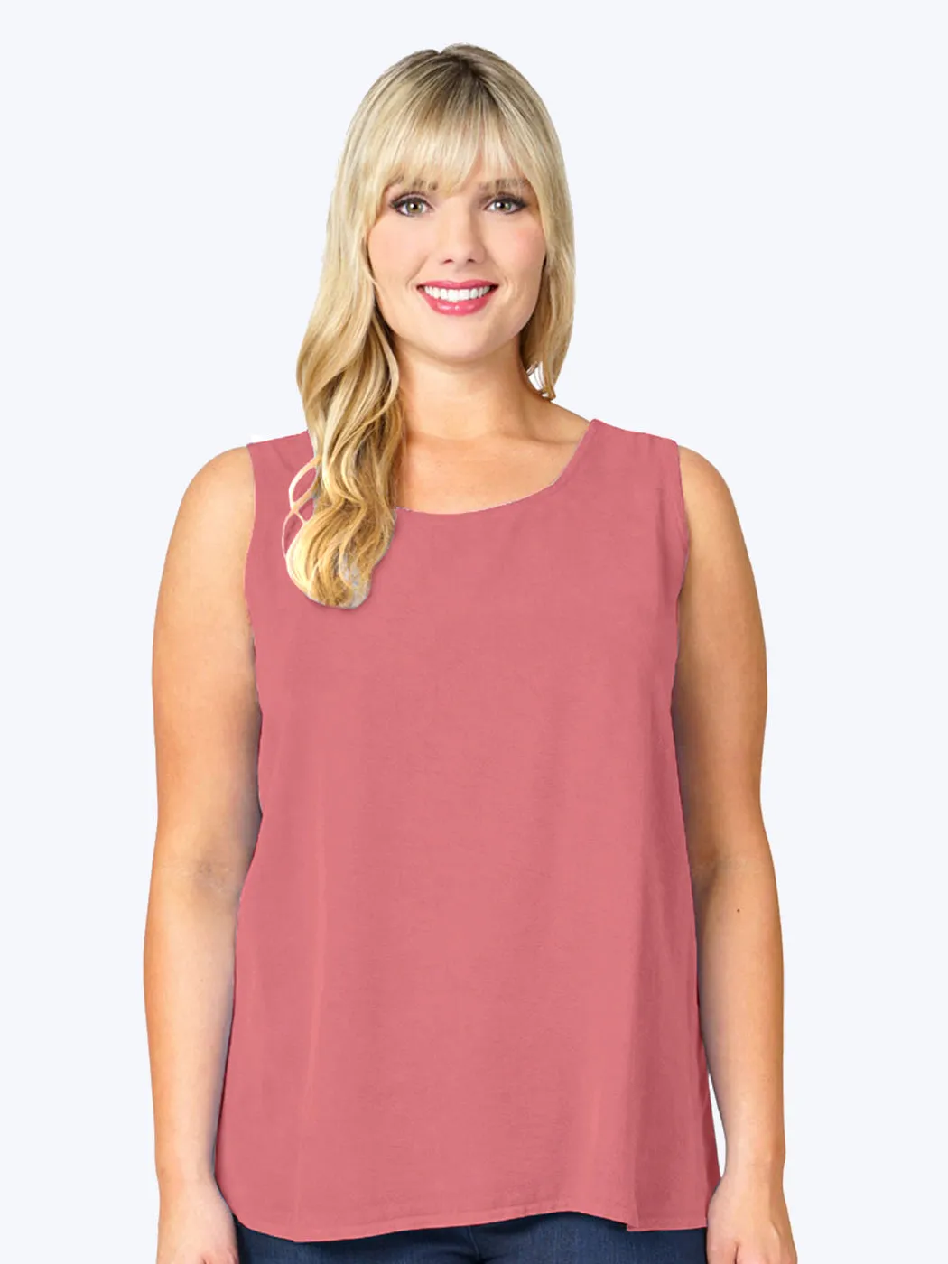 Tianello Plus Sized TENCEL™ "Long" Tank