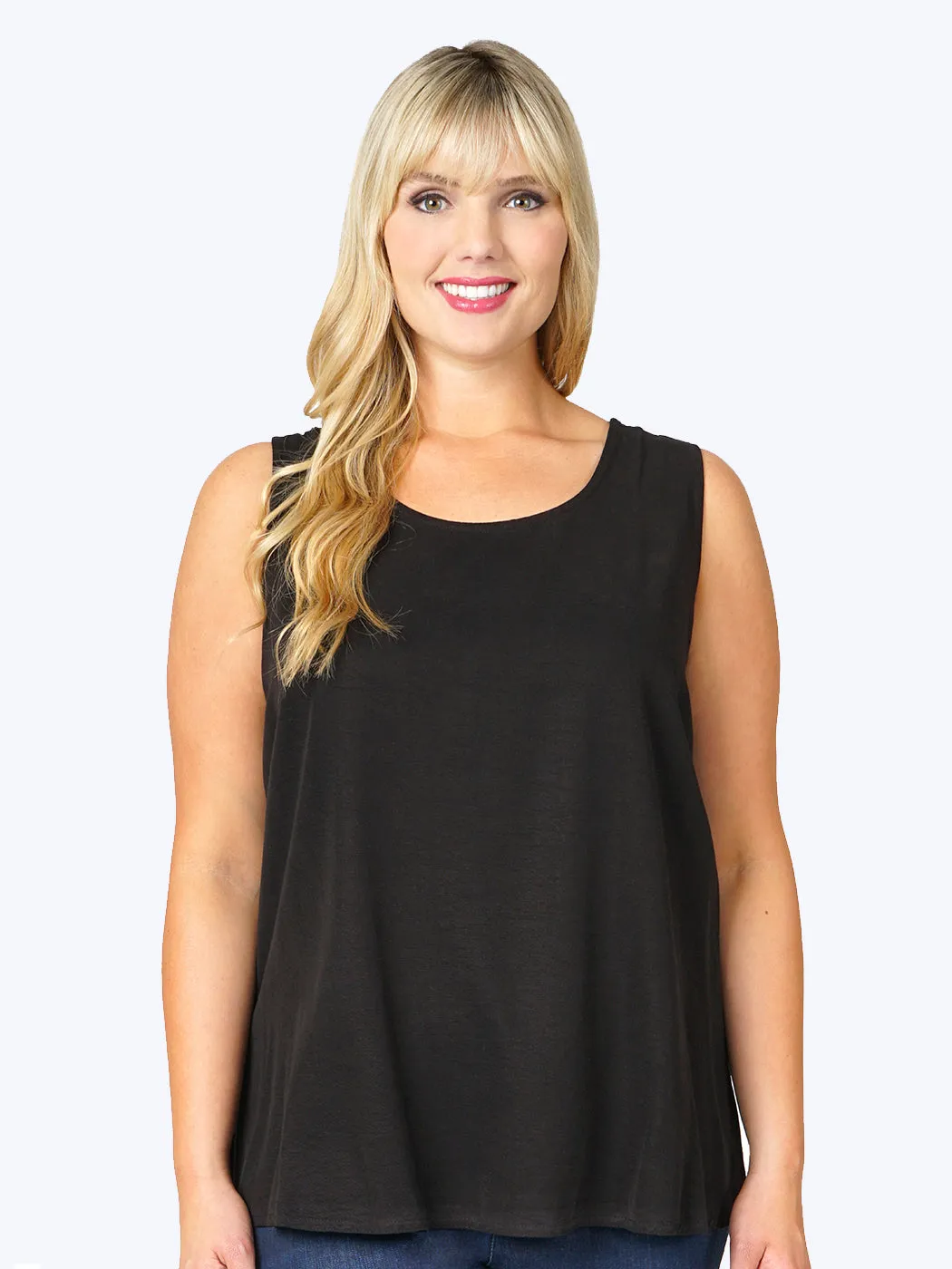 Tianello Plus Sized TENCEL™ "Long" Tank