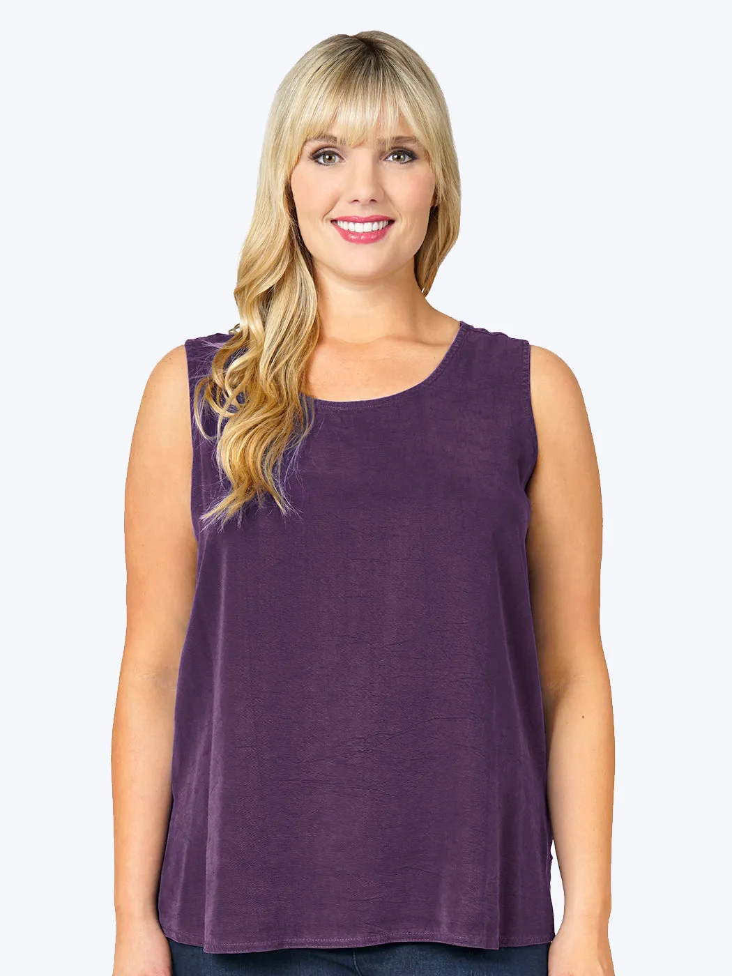 Tianello Plus Sized TENCEL™ "Long" Tank