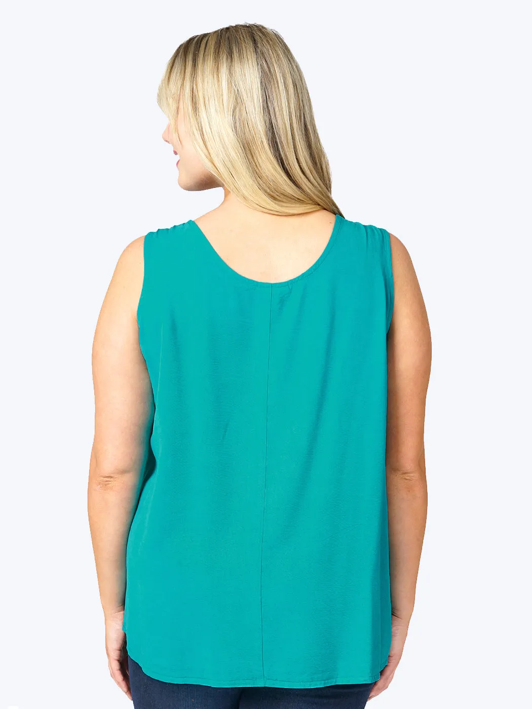 Tianello Plus Sized TENCEL™ "Long" Tank