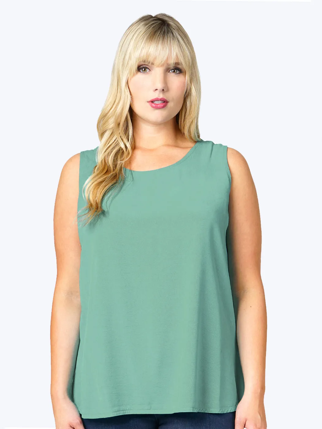 Tianello Plus Sized TENCEL™ "Long" Tank