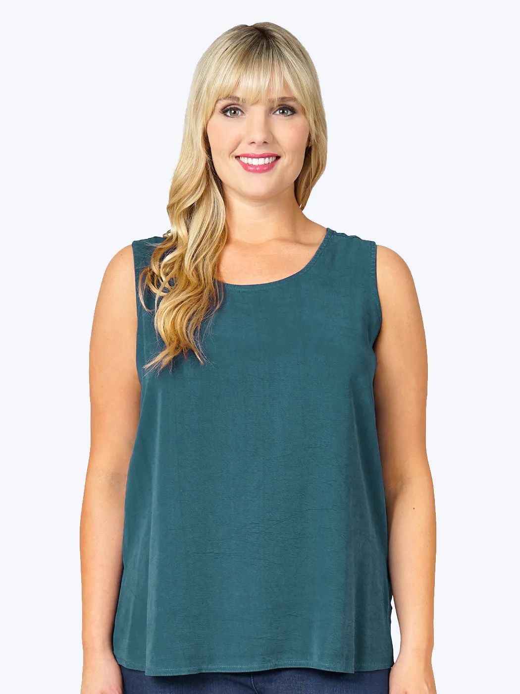 Tianello Plus Sized TENCEL™ "Long" Tank