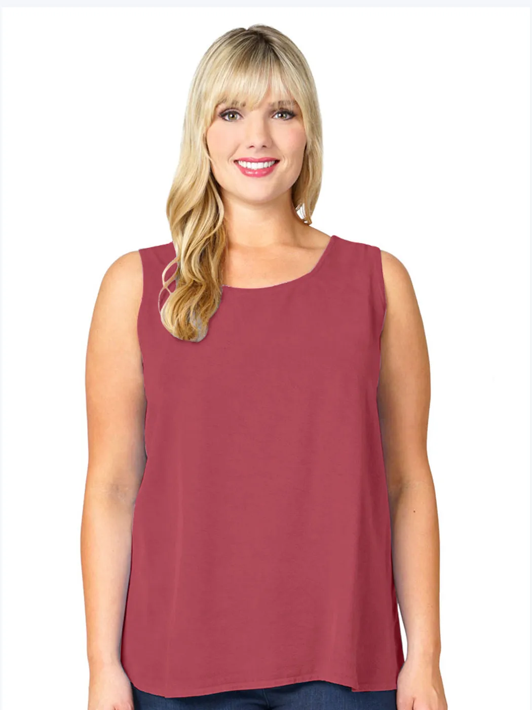 Tianello Plus Sized TENCEL™ "Long" Tank