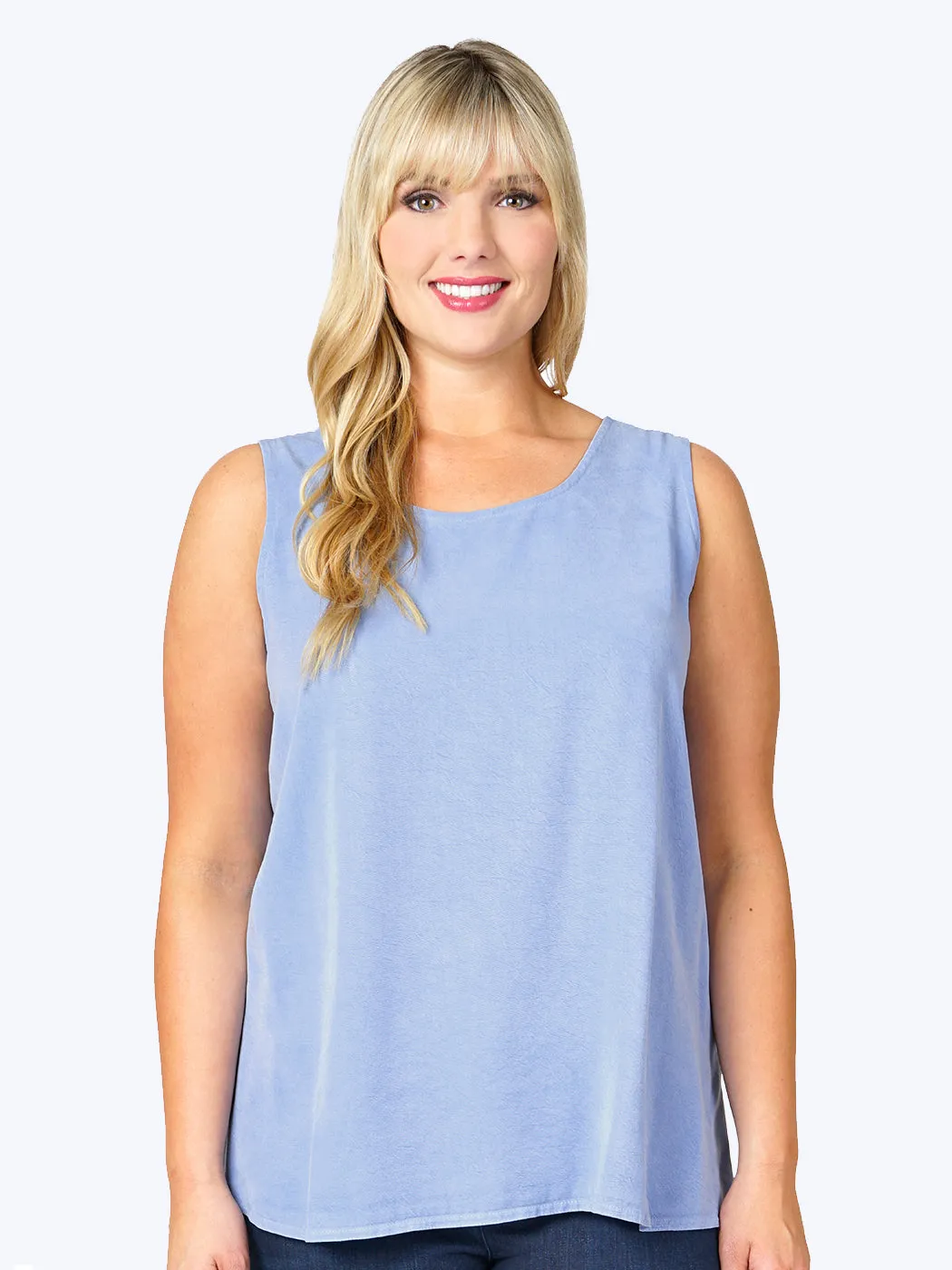 Tianello Plus Sized TENCEL™ "Long" Tank