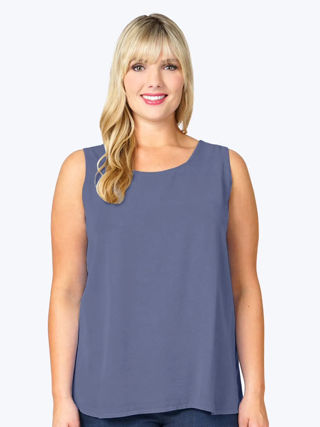 Tianello Plus Sized TENCEL™ "Long" Tank