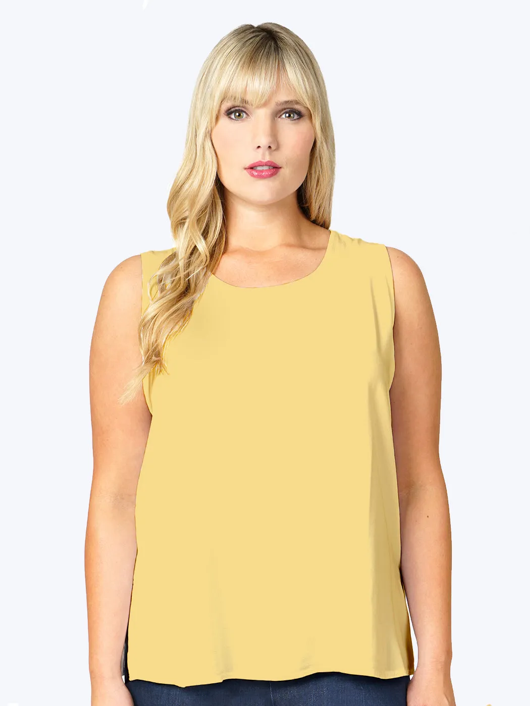 Tianello Plus Sized TENCEL™ "Long" Tank