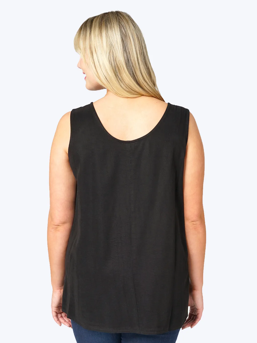 Tianello Plus Sized TENCEL™ "Long" Tank