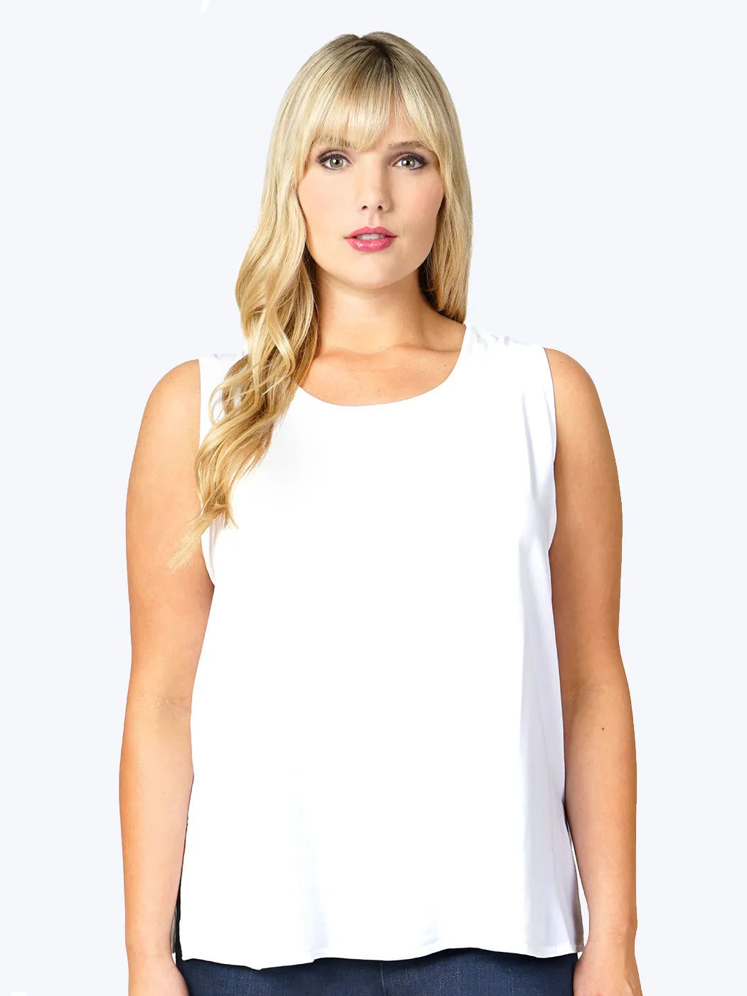 Tianello Plus Sized TENCEL™ "Long" Tank