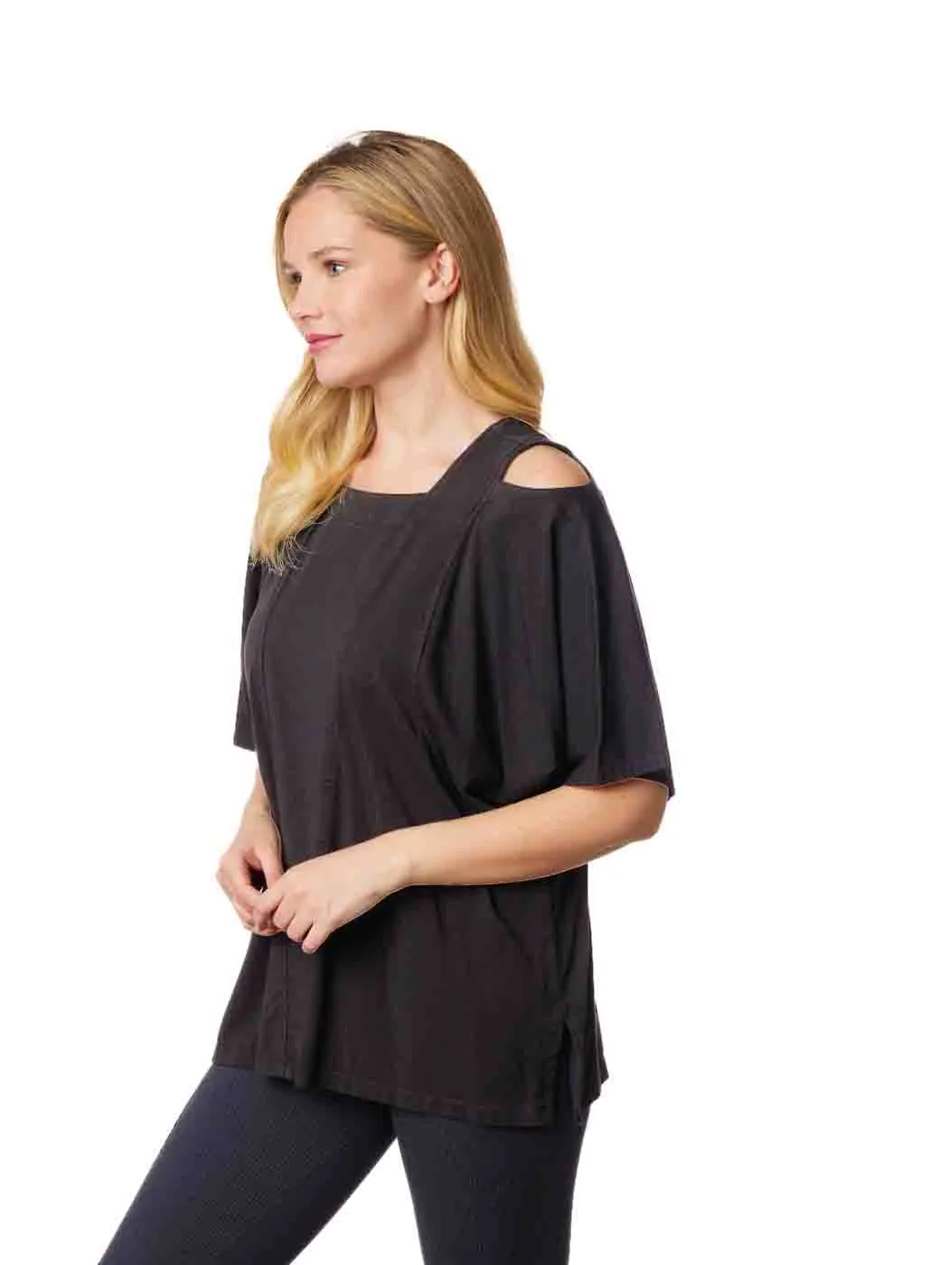 Tianello TENCEL™ "Whisper Knit" Jersey "OVERSIZED" "Abbey" Blouse XS,S